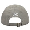 Nintendo Legend of Zelda Link Character Embroidered Symbol Grey Adjustable Hat - 3 of 4