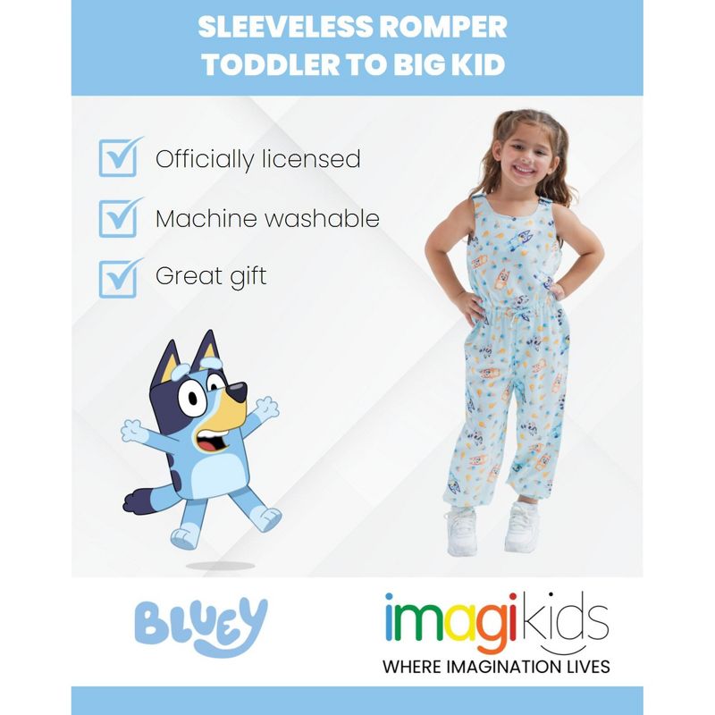 Bluey Girls Matching Family Jumpsuit Little Kid to Big, 3 of 8
