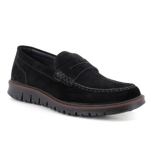 Mateo Made in Italy Men’s Suede Penny Loafers by Alpine Swiss - 1 of 4