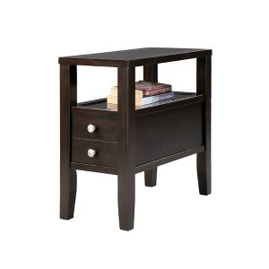 Wooden Side Table with 2 Storage Drawers : Target