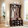 FURNIinspire Hall Trees Hall Tree With Bench And Shoe Storage - 2 of 4