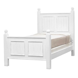 John Boyd Designs Notting Hill Collection Twin Poster Bed - Bright White