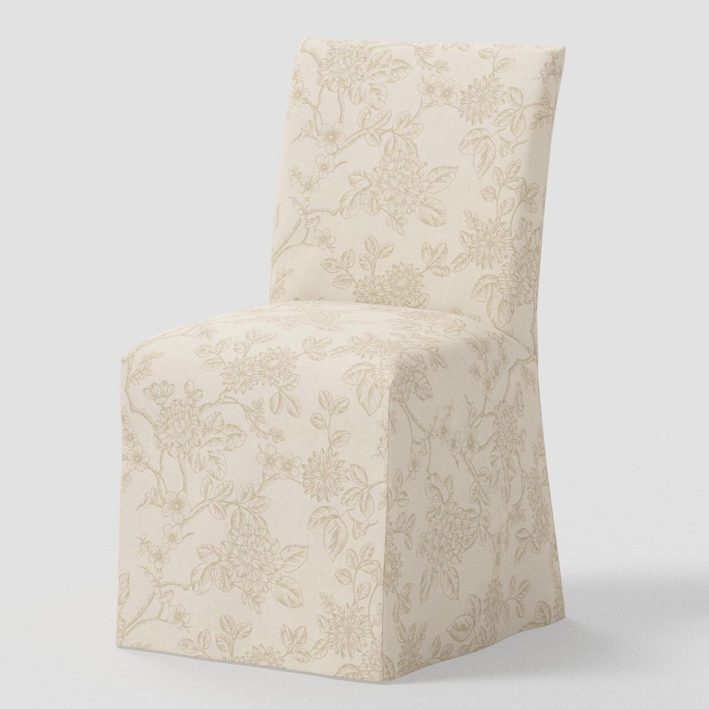 Kay Slipcovered Dining Chair Toile Floral Stucco - Threshold™
