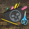 Magic The Gathering Black Mana Symbol Makeup Cosmetic Bag Organizer Pouch - 2 of 4