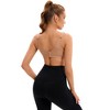 INSPIRE CHIC Women's Contrasting Colors Adjustable Straps Workout Fixed Cup U Back Sports Bras - 2 of 4