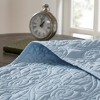 Sapphtopaz Bedding Comforter Set Classic Solid Color with Patterned Quilting Quilt Set - 4 of 4