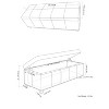 CAVINAS Faux Leather Storage Ottoman Bench,Upholstered Ottoman with Tufted Diamond Detail for Living Room,Bedroom - 3 of 4