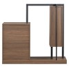 Vynxaria Wardrobe with 4 Drawers and 3 Shelves in Brown Finish - Stylish and Functional Storage Solution for Your Bedroom - 3 of 4