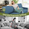 Dyonery 88" Loveseat Sofa for Living Room,Comfy Gray Blue Couche Modern Oversized Love Seat Sofa,Tool-Free Setup Large Couches for Bedroom Office - 4 of 4