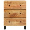 vidaXL Sideboard 23.6 in.x13 in.x29.5 in. Solid Wood Acacia - 3 of 4