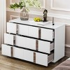 Elegant 6-Drawer Dresser with Metal Handles, Modern Storage Cabinet for Bedroom & Living Room-Maison Boucle - 2 of 4