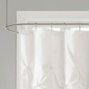 PAGED 72x72 Inch Shower Curtain Modern Semi-Sheer Shower Curtain with Tufting for Bathroom, Machine Washable - 2 of 4