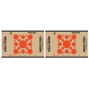 Morrell Yellow Jacket MOD Pro Redding NFAA Bullseyes Wrap with Grommets and Hook and Loop Attachment for Archery Target, 2 Pack, White/Tan - 1 of 4