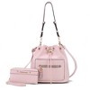 MKF Collection Larissa Vegan Leather Women’s Bucket Hobo Handbag with Wallet by Mia K - 2 of 4