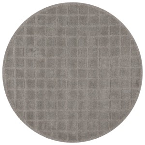 Genre GRE501 Hand Tufted Indoor Area Rug - Grey - 6' Round - Safavieh - 1 of 4