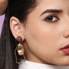 SOHI Women's Silver Ripple Drop Earrings - 3 of 3