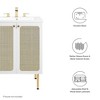Modway Chaucer 24" Bathroom Vanity - White Cabinet with Ceramic Sink Basin, 24-Inch Modern Design for Compact Spaces - 3 of 4