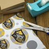 Harry Potter Hufflepuff Plaid Sigil Gift Wrap 30" x 72" - 3 of 4