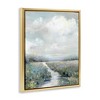 Stupell Industries Tranquil Flower Meadow Path Floating Frame Canvas Art, Gold, 17" x 21" - 2 of 4