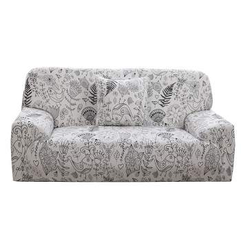 PiccoCasa Sofa Cover Couch Slipcover Stretch Furniture Sofa with One Free Cushion Case 1 Pc
