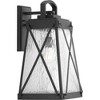 Progress Lighting Creighton 1-Light Outdoor Wall Lantern, Antique Bronze, Clear Water Glass - 2 of 4