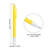 Unique Bargains Plastic Medium Point Smooth Writing Black Ink Rotary Ballpoint Pens 14 Pcs - 2 of 4
