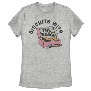 Women's Ted Lasso Biscuits With The Boss T-Shirt - 1 of 4