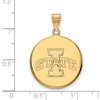 Black Bow Jewelry 14k Yellow Gold Iowa State Cyclones NCAA Large Pendant - 2 of 3