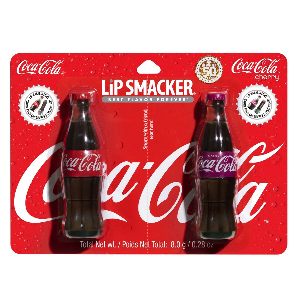 Photos - Lipstick & Lip Gloss Lip Smacker Coca-Cola Contour Lip Balm - 0.28oz/2pc 