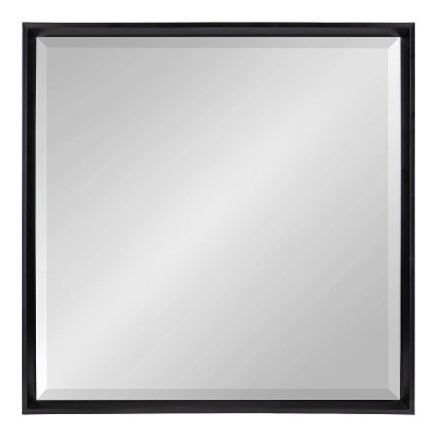 Calter Square Black Framed Full-Length Dresser Mirror, 29.5"