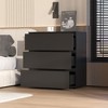 FUFU&GAGA Modern 3-Drawer Dresser Chest Wooden Dresser Tower Nightstand End Table - 3 of 4