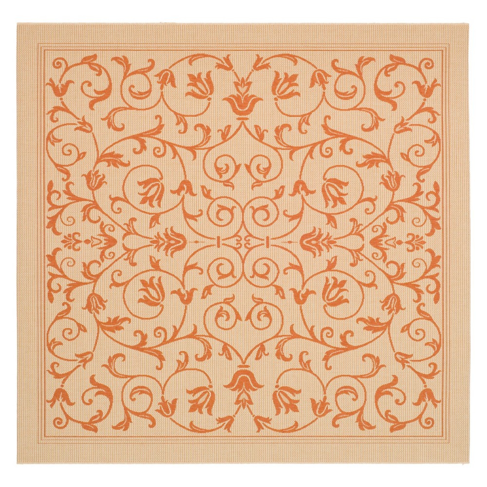 6'7inX6'7in Vaucluse Rug Natural/Terra - Safavieh