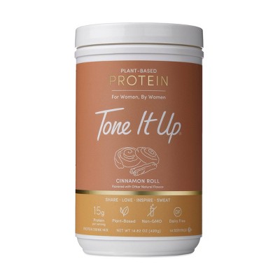 Tone It Up Plant-Based Protein Powder - Cinnamon Roll - 14.82oz