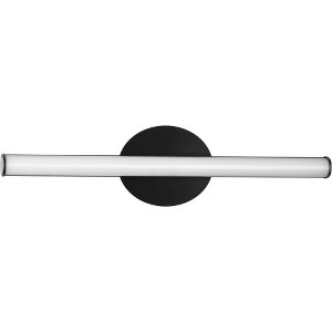Progress Lighting Phase 3 1-Light LED Medium Linear Vanity Light, Matte Black, Acrylic - 1 of 1