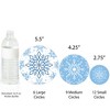 Big Dot of Happiness Blue Snowflakes - Winter Holiday Party Giant Circle Confetti - Party Decorations - Large Confetti 27 Count - 3 of 4