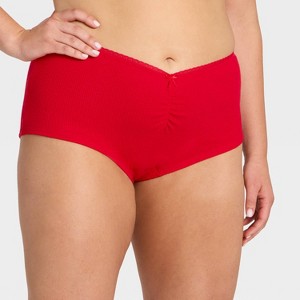 Women's Waffle Ruched Front Boyshorts - Wild Fable™ - 1 of 4