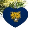 Fort Valley State University Primary Logo Heart Love Wood Christmas Tree Holiday Ornament - 2 of 3