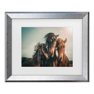 Trademark Fine Art - Marcus Hennen Family Portrait Matted Framed Art - 1 of 4