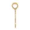 Black Bow Jewelry 14k Yellow Gold Small Basketball in Net Pendant, 12mm (7/16 inch) - 2 of 4