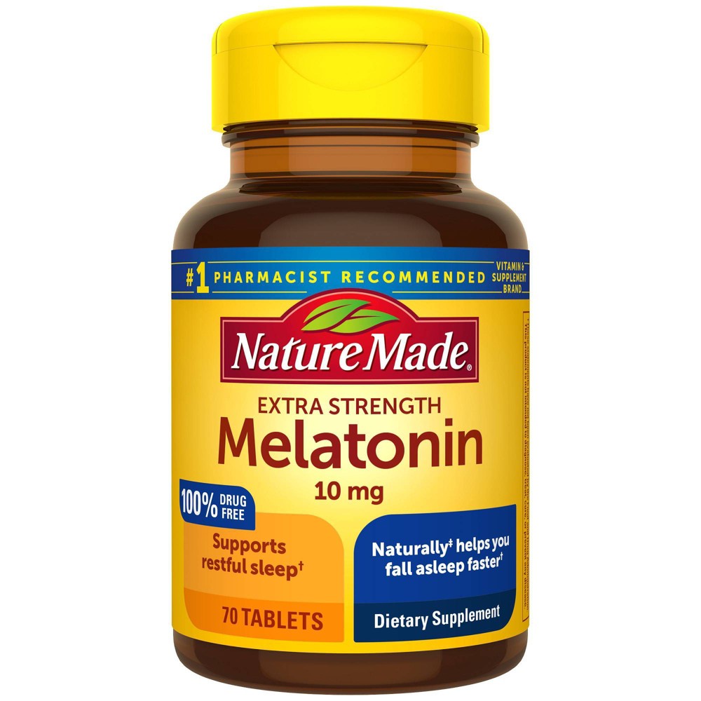 Nature Made Melatonin 10mg Extra Strength Tablets  70 Count