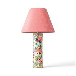 Rifle Paper Co. x Target Floral Lamp with Velvet Lampshade - 1 of 4