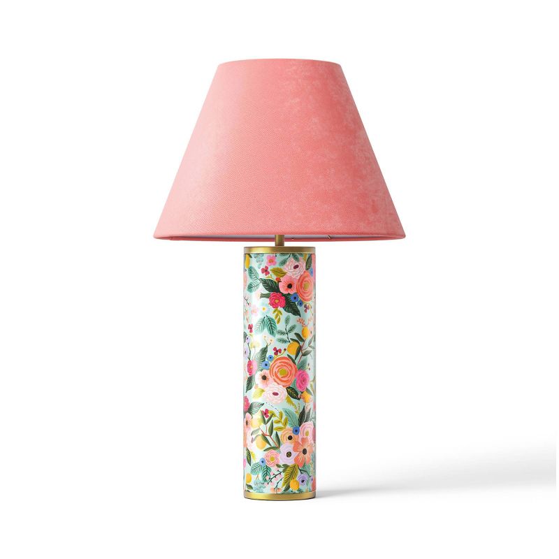 Rifle Paper Co. x Target Floral Lamp with Velvet Lampshade, 1 of 9