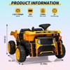 24V Ride On Dump Truck for Kids, 2 Seater Heavy Duty Electric Construction Vehicle, Remote Control, 4WD, Dump Bed, Extra Shovel - 2 of 4