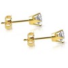 Pompeii3 1/4 - 2 Ct T.W. Natural Diamond Studs in 14k White or Yellow Gold - 2 of 4