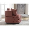CAVINAS 40.6" Wide Modern Barrel Accent Chair for Living Room, Upholstered Leisure Sofa Chair - 2 of 4