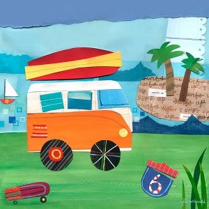 Oopsy Daisy's On the Road - Beach Canvas Wall Art - Size 14x14 - 1 of 1