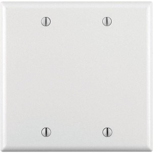 Leviton White 2 gang Plastic Blank Wall Plate (Pack of 25) - 1 of 1
