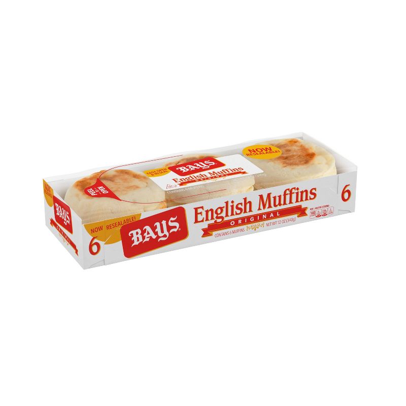 Bays Original English Muffins - 12oz/6ct, 1 of 9