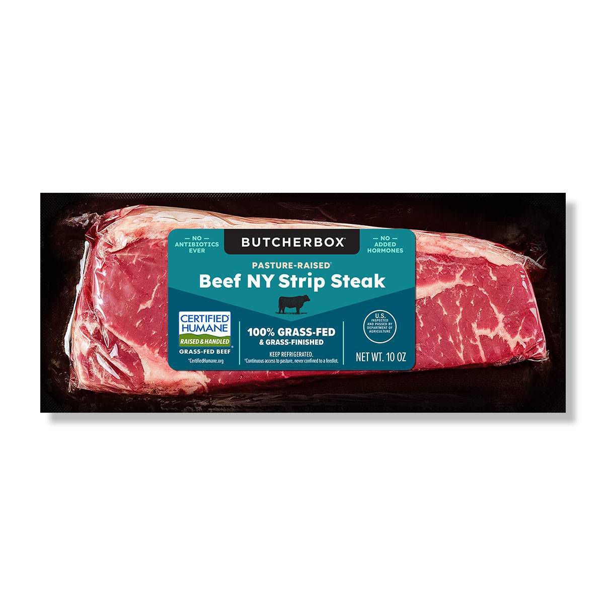 ButcherBox Grass Fed Beef New York Strip Loin Steak - 10oz
