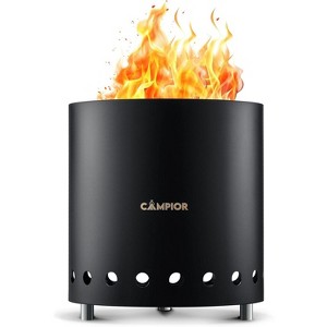 New Stainless Steel Firewood Stove 22 cm Diameter Wood-burning Smokeless Fire Pit Stove ?Black) - 1 of 4